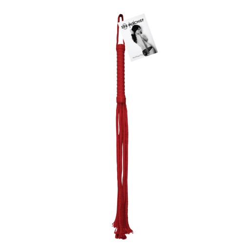 Flogger de Cuerda Sex & Mischief Rojo