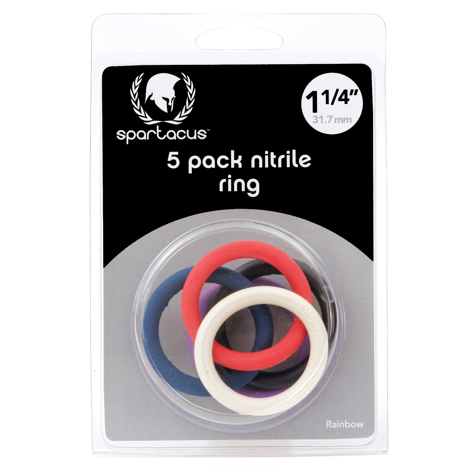 Spartacus Nitrile Cock Ring Set - Assorted Colors