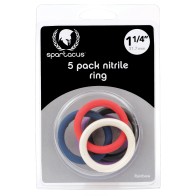 Spartacus Nitrile Cock Ring Set - Assorted Colors