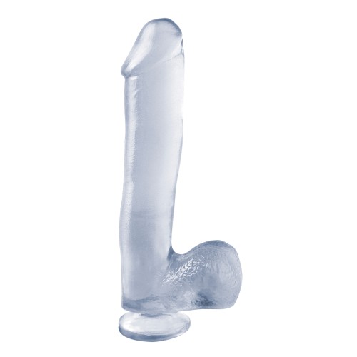 Basix Rubber Works 10 Inch Dong with Suction Cup Clear