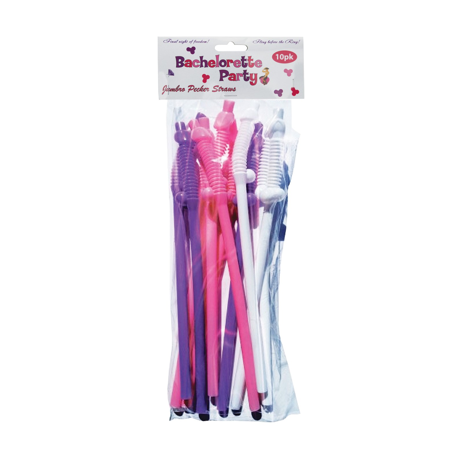 Bachelorette Party Flexy Super Straws Pack