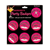 Bachelorette Party Badges to Celebrate