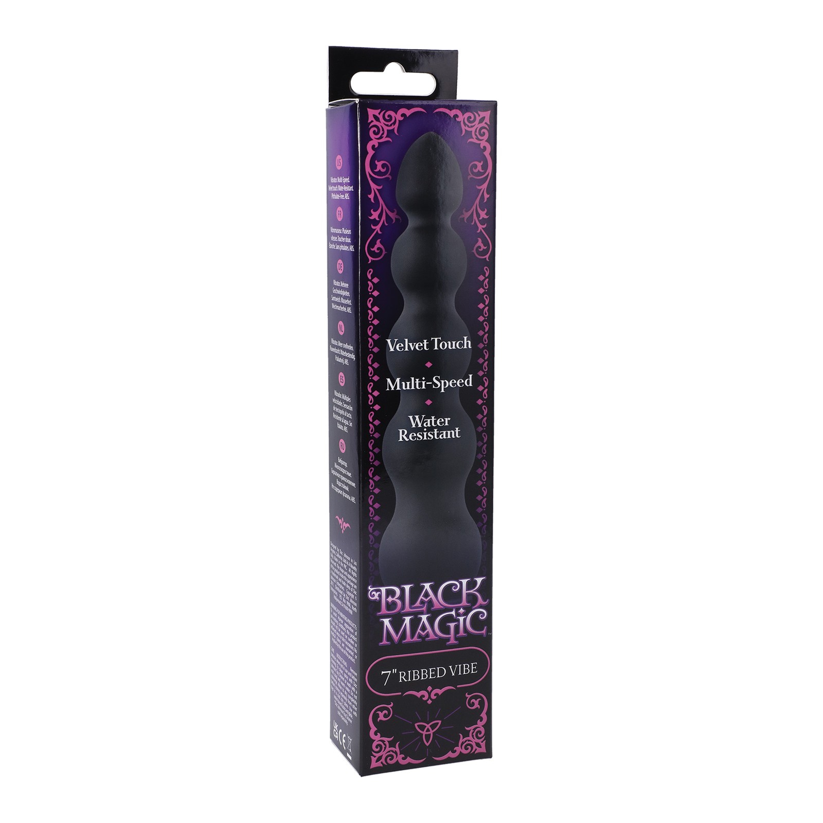 Vibrador Ribbed Black Magic de 7"