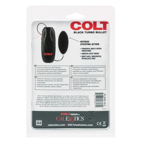 COLT Turbo Bullet Black for Ultimate Vibrating Pleasure