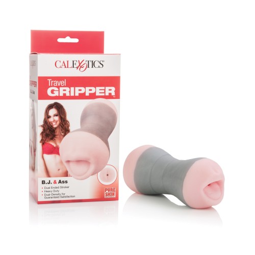 Masturbador Doble Travel Gripper Rosa