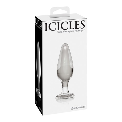 Icicles No. 26 Hand Blown Glass Massager Clear