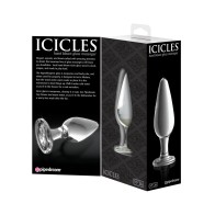 Icicles No. 26 Hand Blown Glass Massager Clear