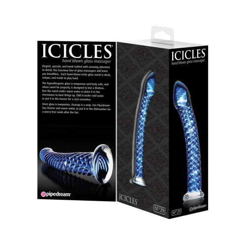 Icicles No. 29 Hand Blown Glass Massager for Ultimate Pleasure