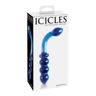 Icicles No. 31 Hand Blown Glass - Blue G Spot