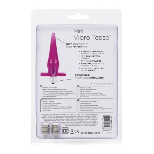 Mini Vibro Tease Pink Anal Probe