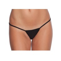 Low Rise Lycra G-String Black for a Bold Look