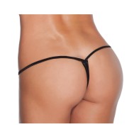 G-String de Lycra Bajo Negro para un Estilo Atrevido