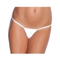 Low Rise Lycra G-String White XL