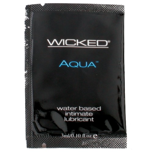 Wicked Sensual Aqua Water Based Lubricant 0.1 oz