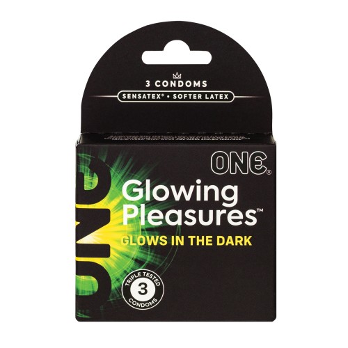 One Glowing Pleasures Condoms - Glow in the Dark Fun