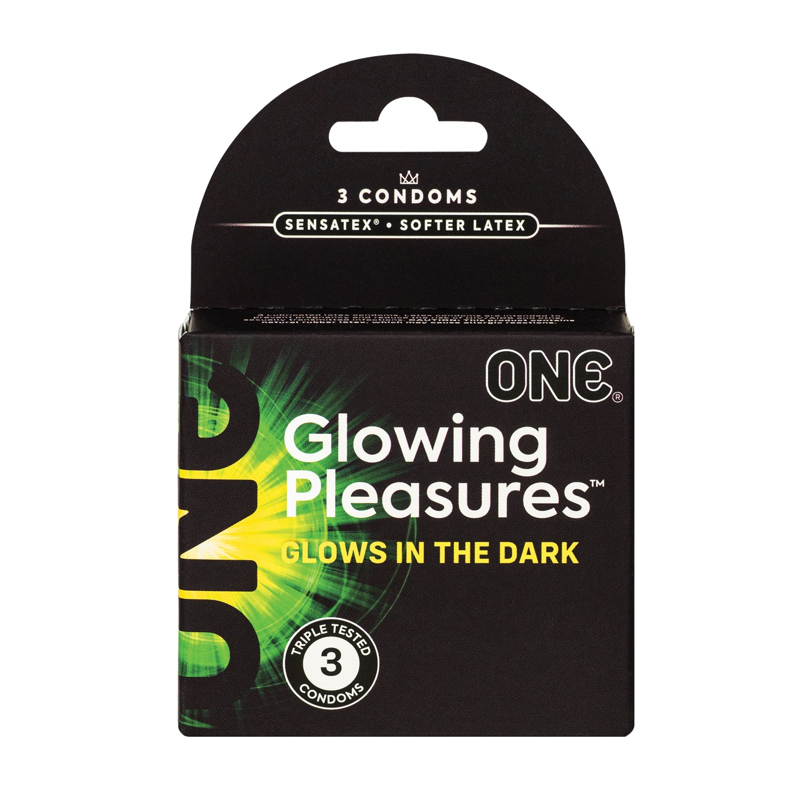 One Glowing Pleasures Condoms - Glow in the Dark Fun