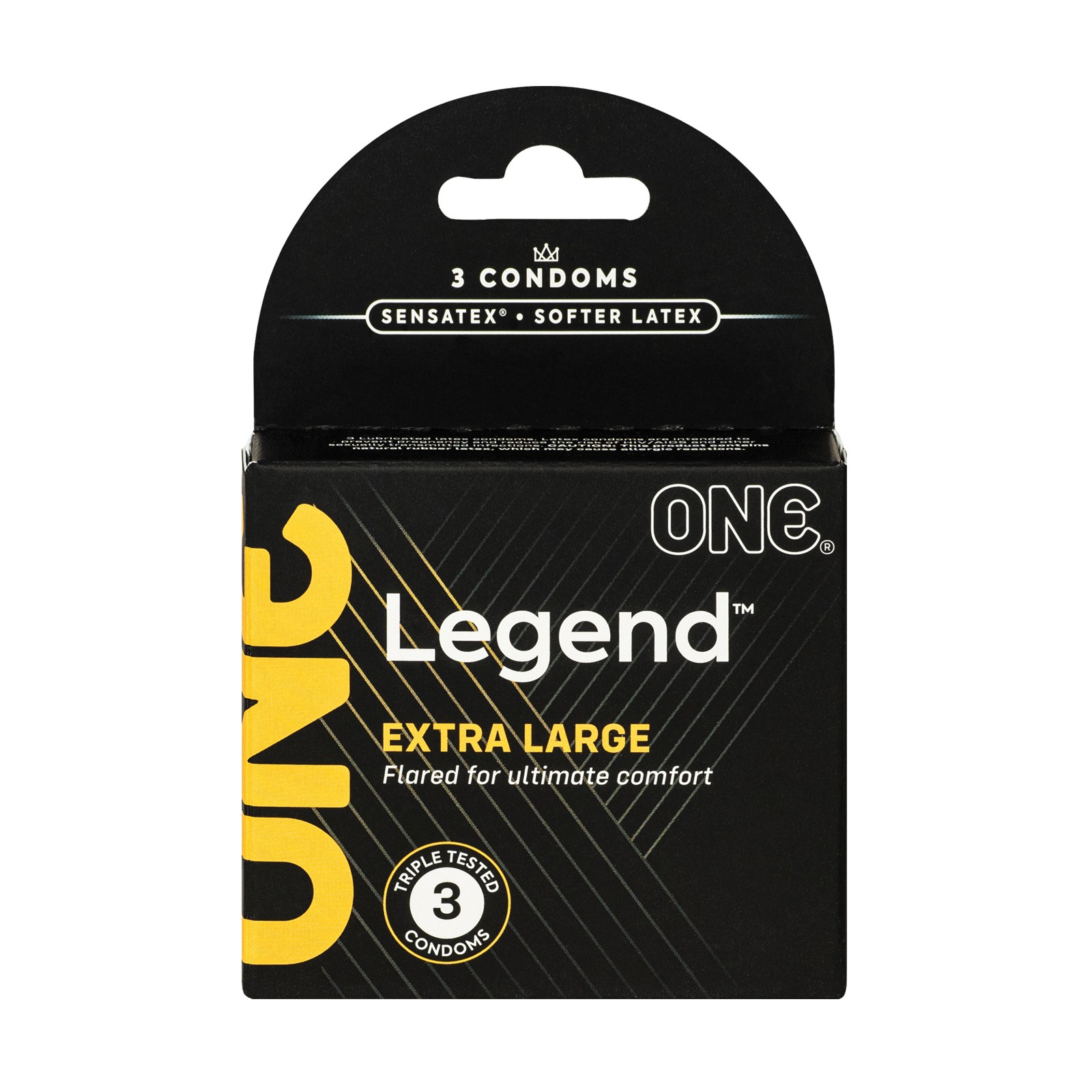 One The Legend XL Condoms Box of 3 - Comfort and Performance