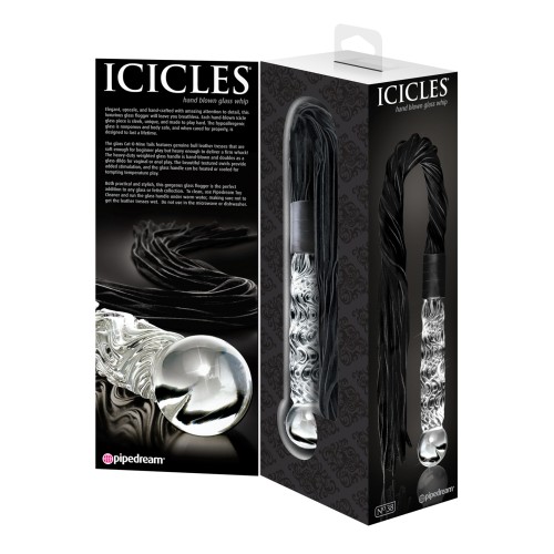 Icicles No. 38 Glass Handled Whip Clear