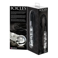 Icicles No. 38 Glass Handled Whip Clear