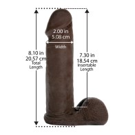 Accesorio de Pene de 8 Pulgadas Vac-U-Lock para Placer Realista