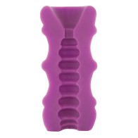 Mood Ultraskyn Thick Ribbed Stroker Purple for Enhanced Pleasure