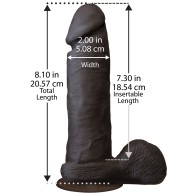 Realistic 8 Inch Ultraskyn Cock Brown