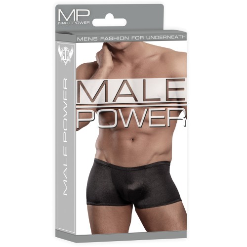 Male Power Satin Lycra Boxer Black