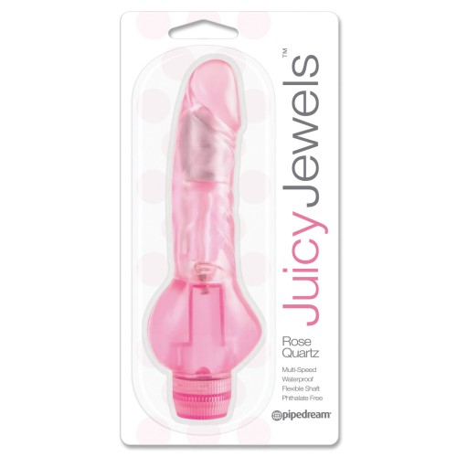 Juicy Jewels Rose Quartz Vibrator - Pink