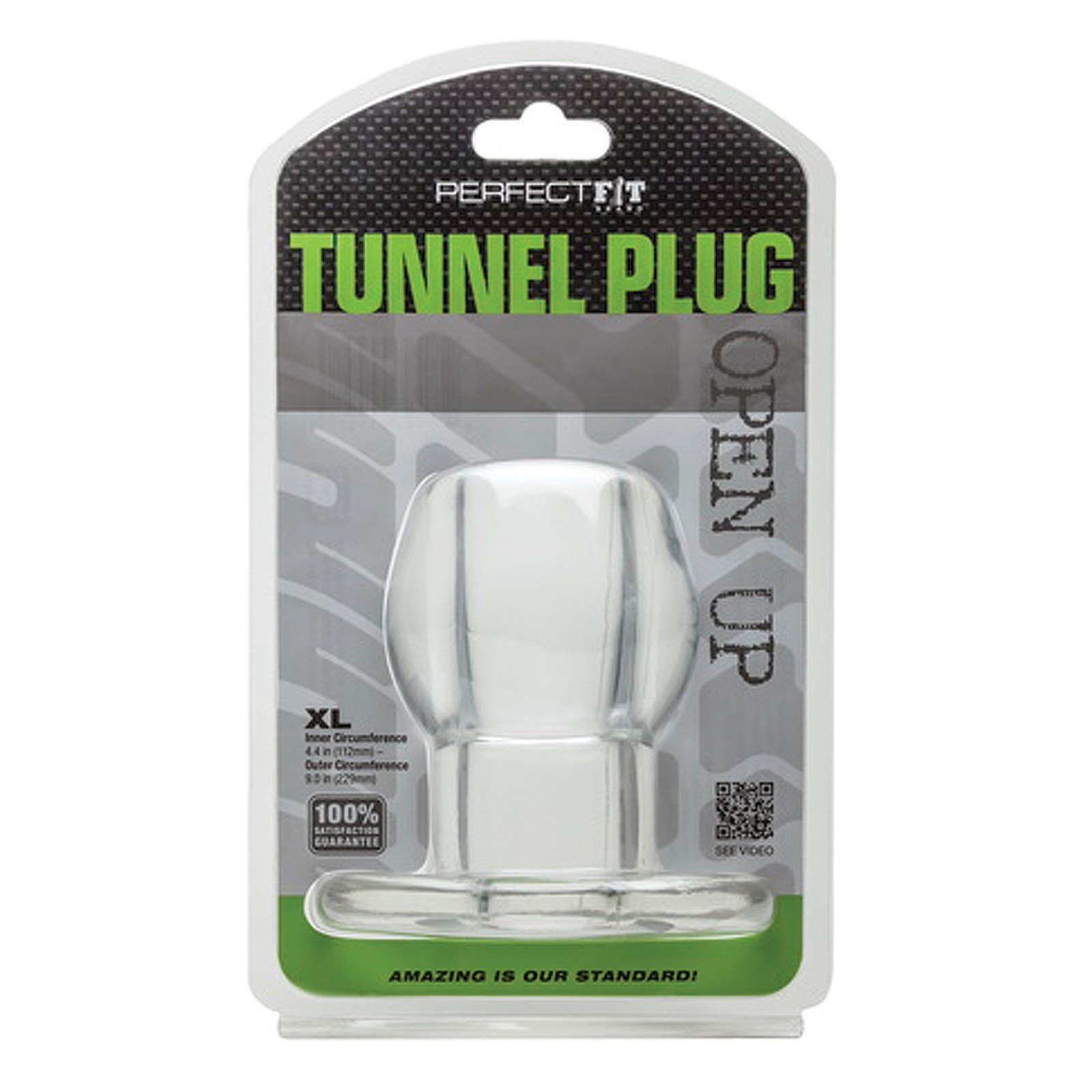 Perfect Fit Tunnel Plug XLarge Clear