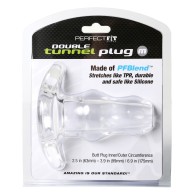 Plug Doble Tunnel Perfect Fit Medio para Juego Anal