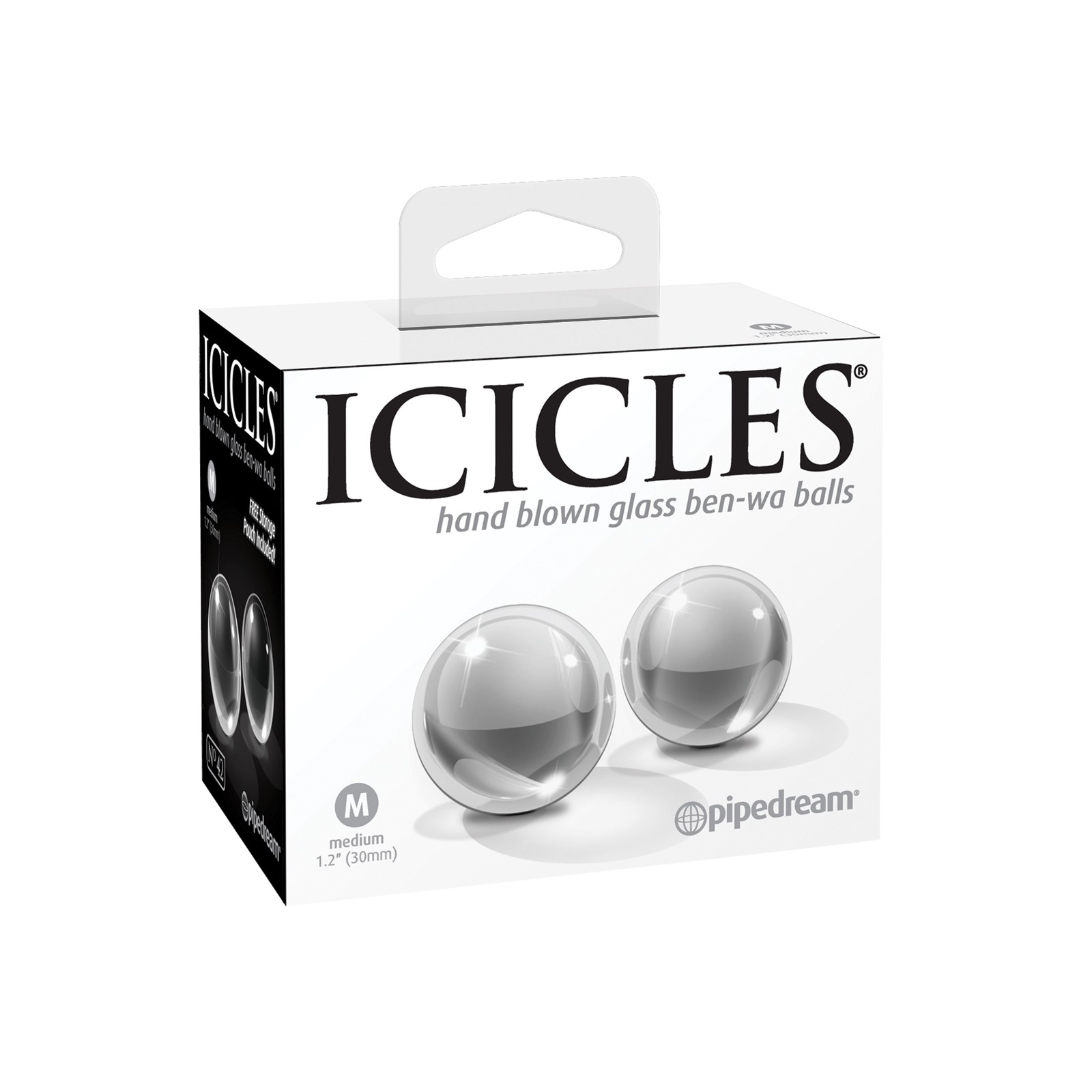 Pelotas Ben Wa de Vidrio Soplado a Mano Icicles No. 42 para Placer