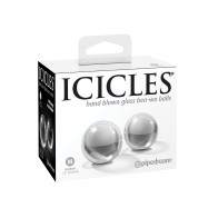 Pelotas Ben Wa de Vidrio Soplado a Mano Icicles No. 42 para Placer