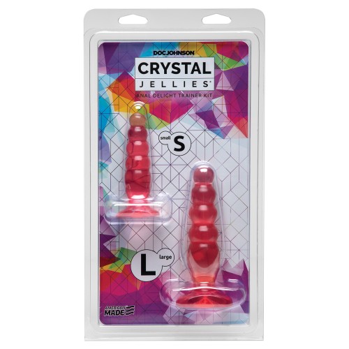 Kit de Entrenamiento Anal Crystal Jellies - Amigable para Principiantes