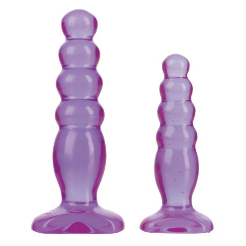 Kit Entrenador Anal Crystal Jellies - Púrpura