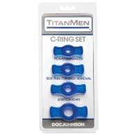 Titanmen Tools Cock Ring Set for Enhanced Pleasure