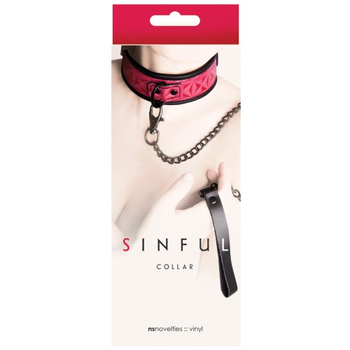 Collar Ajustable Sinful Rosa para Juego