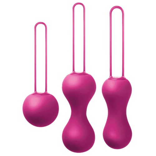 Je Joue Ami Progressive Pelvic Weights in Fuchsia - Strengthen Muscles