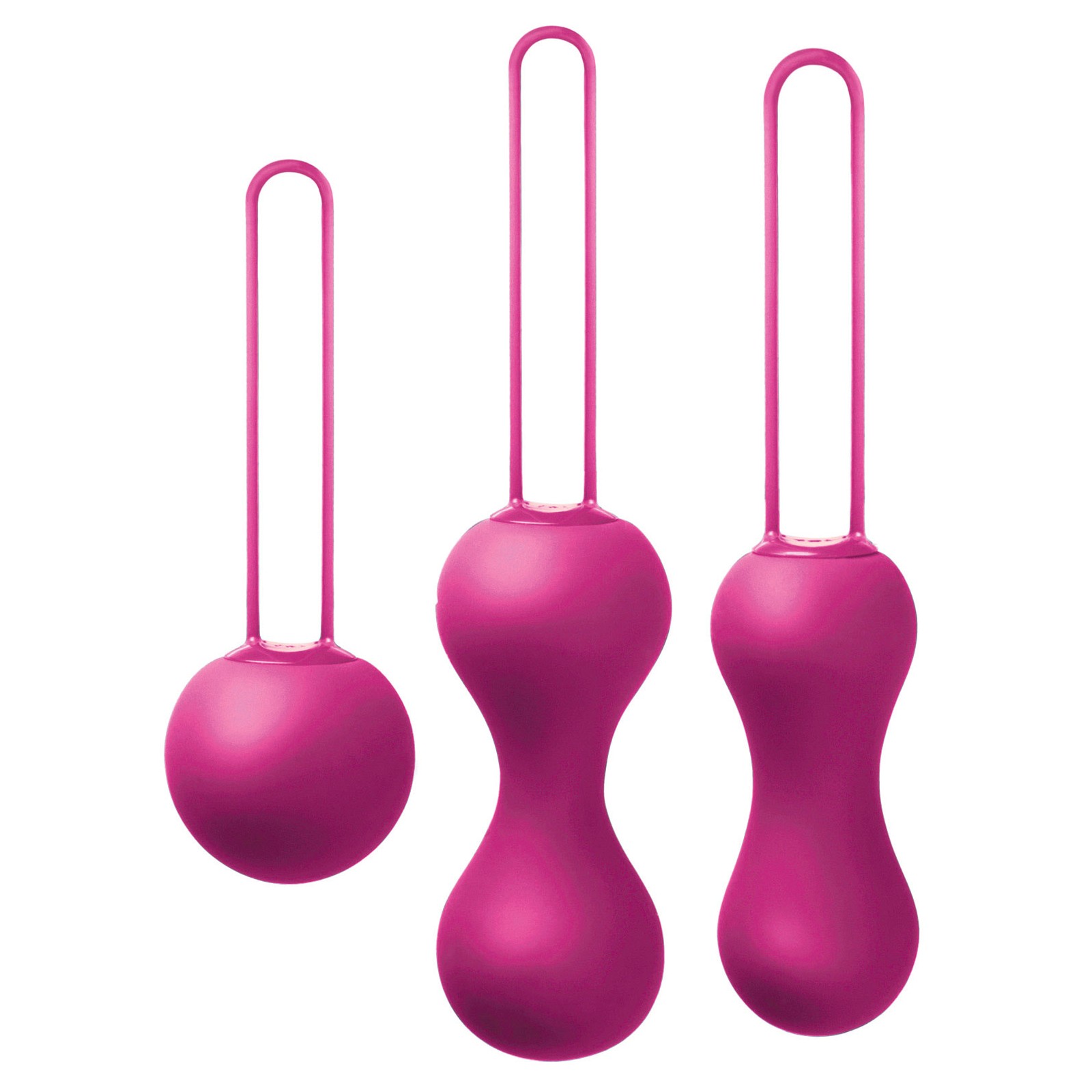 Je Joue Ami Progressive Pelvic Weights in Fuchsia - Strengthen Muscles