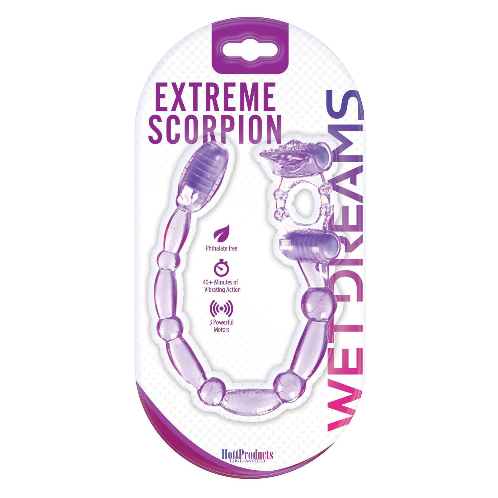 Vibrador Wet Dreams Extreme Scorpion Púrpura