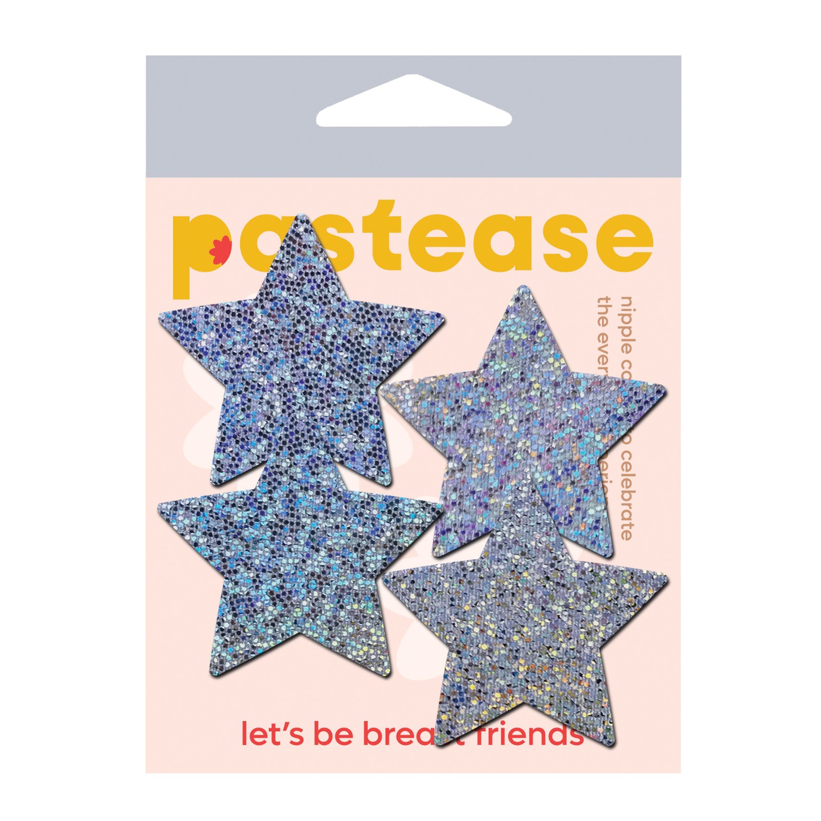 Pastease Glitter Star Pasties - Silver