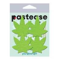 Glow in the Dark Green Leaf Pasties Pack