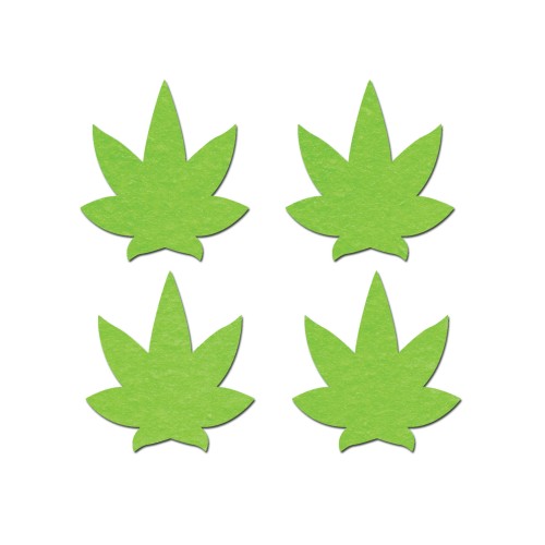 Glow in the Dark Green Leaf Pasties Pack