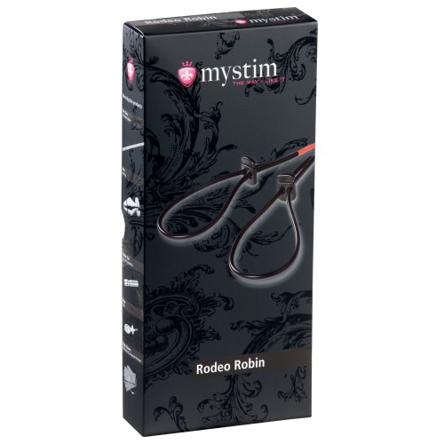 Mystim Rodeo Robin Penis & Testicle Strap Set Black