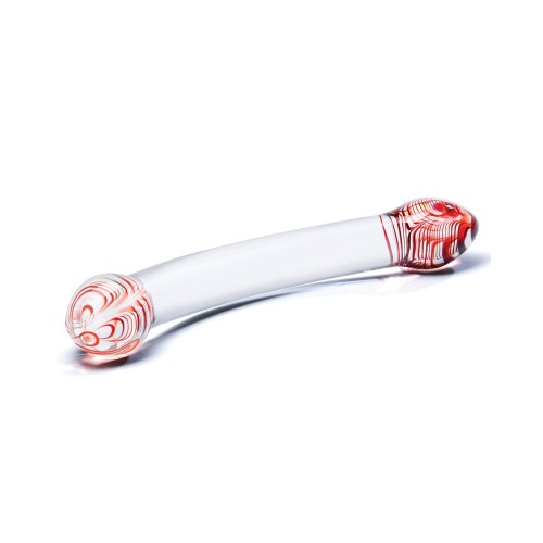 Dildo de Vidrio Red Head Doble