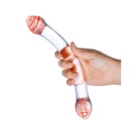 Dildo de Vidrio Red Head Doble