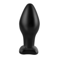 Plug Grande de Silicona de la Colección Fantasía Anal - Negro