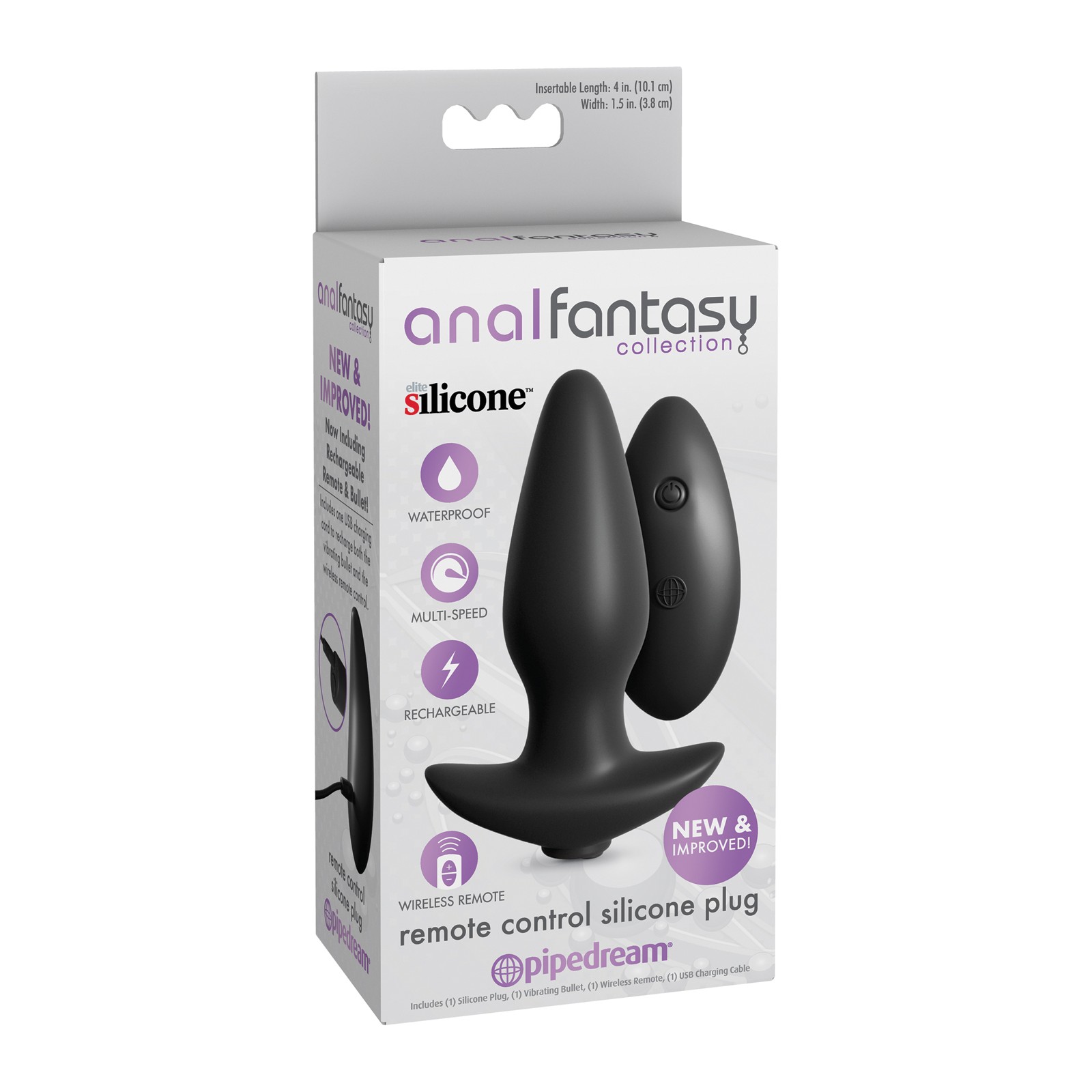 Remote Control Silicone Plug for Pleasure