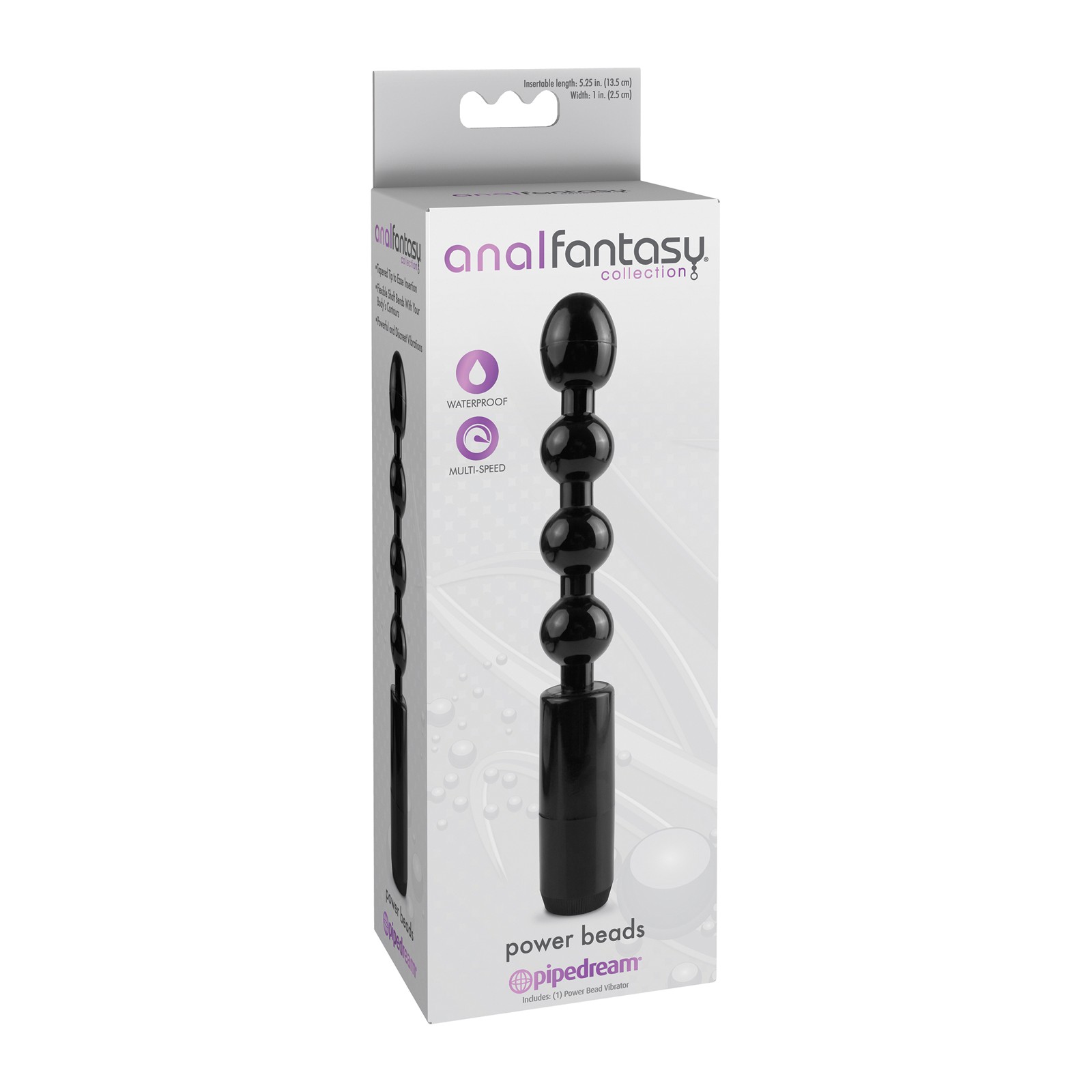 Anal Fantasy Collection Power Beads - Black