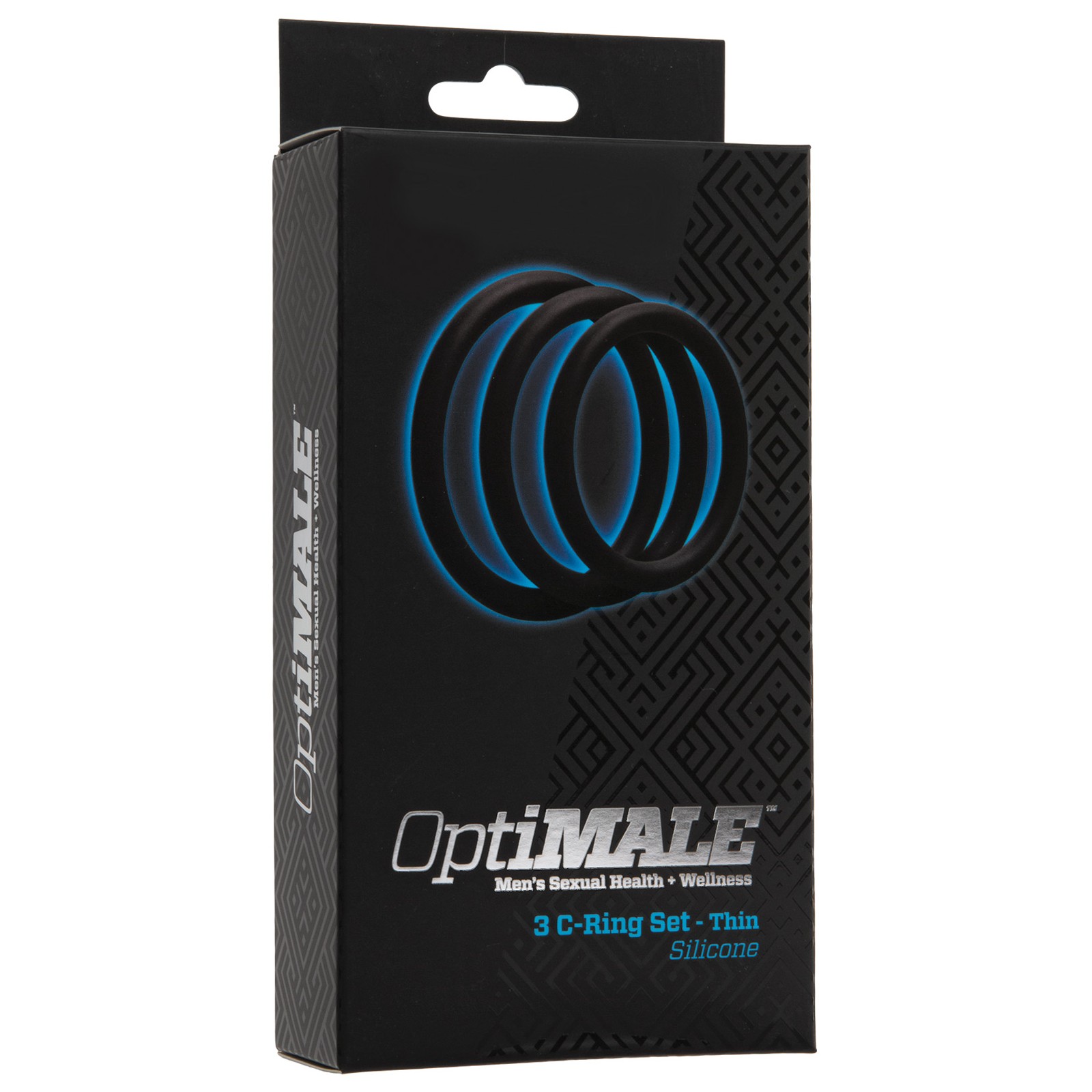 Kit de Anillos OptiMale Thin - Negro - Mejora Tu Placer