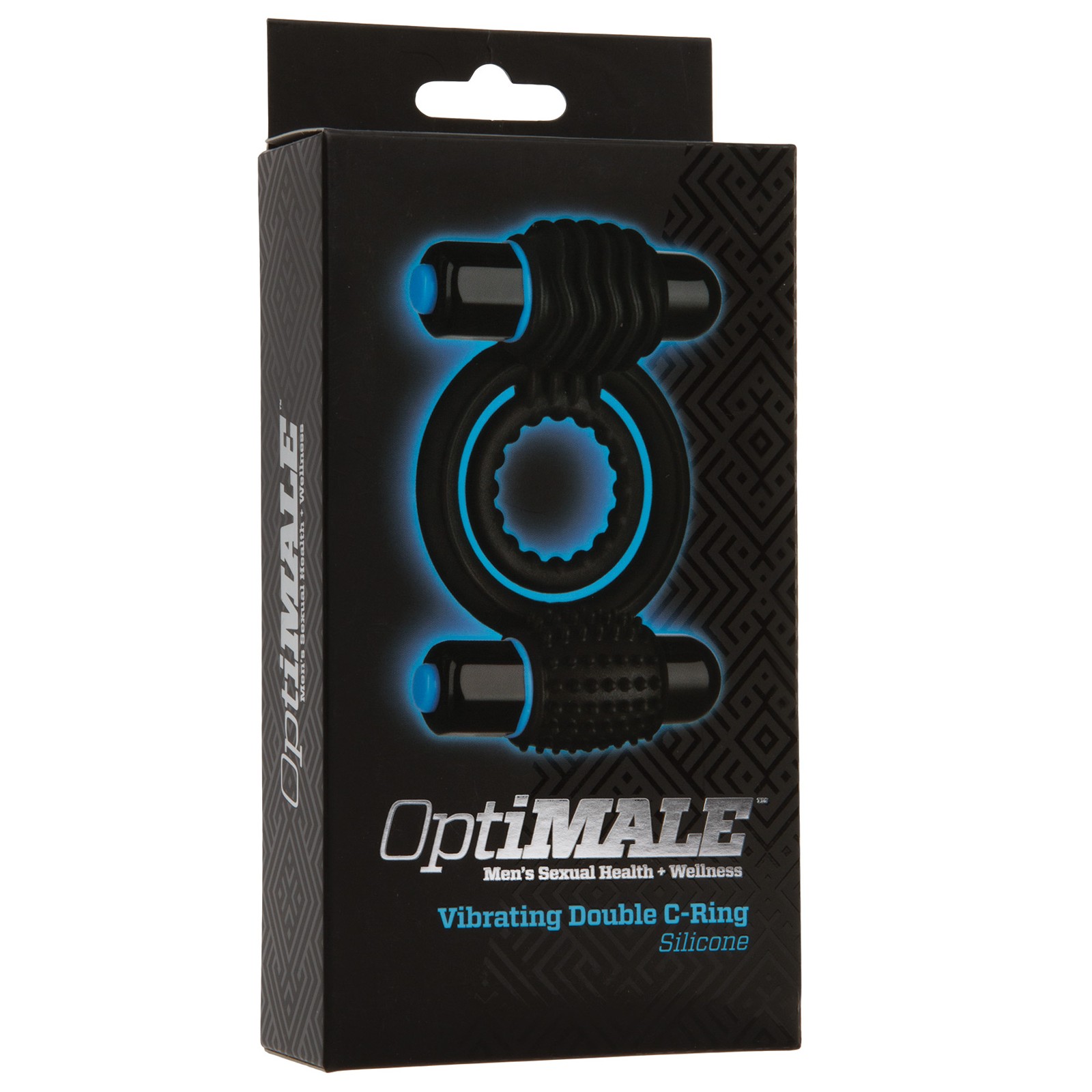 OptiMale Vibrating Double C Ring - Black